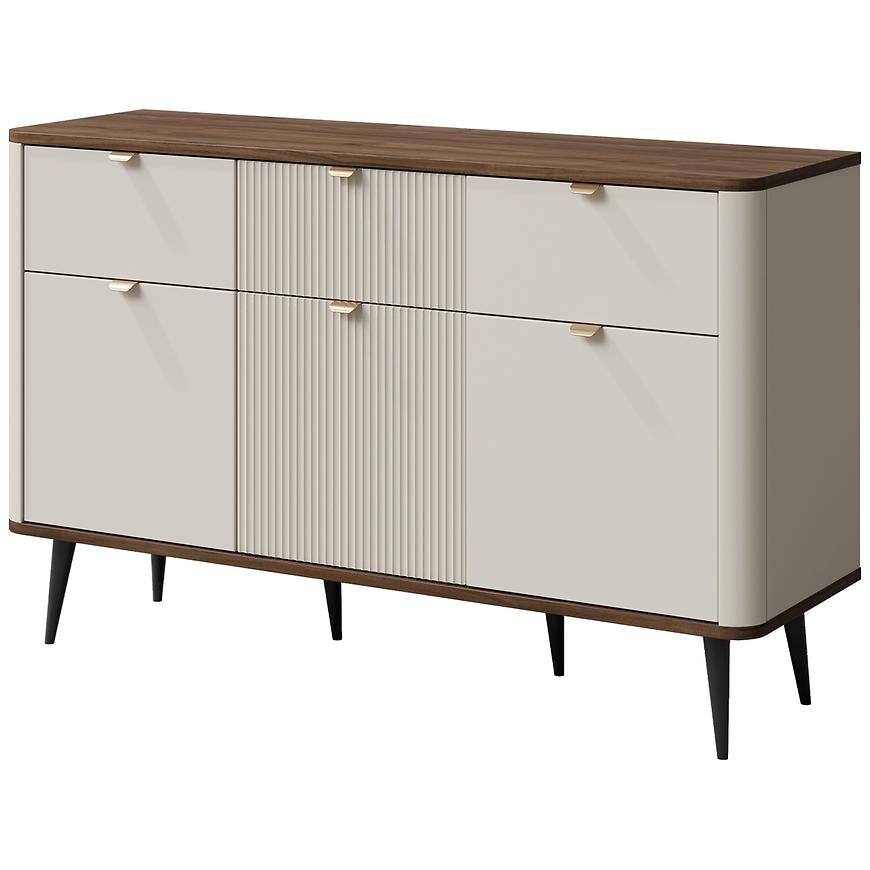 Komoda 130 Marly 10 3d3s orech/Kašmír