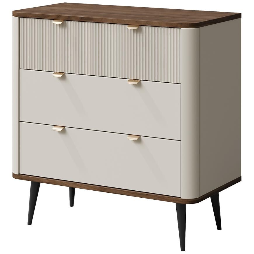 Komoda 90 Marly 11 3s orech/Kašmír