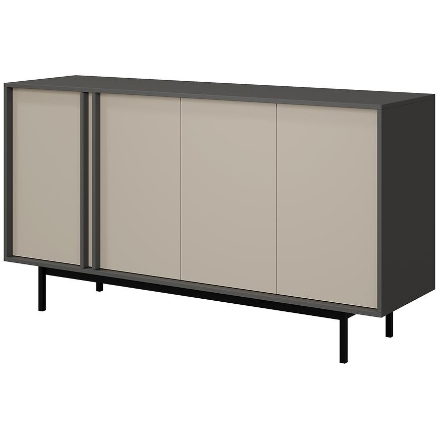 Komoda 160 Alsy 6 Svetlobéžová/Antracit