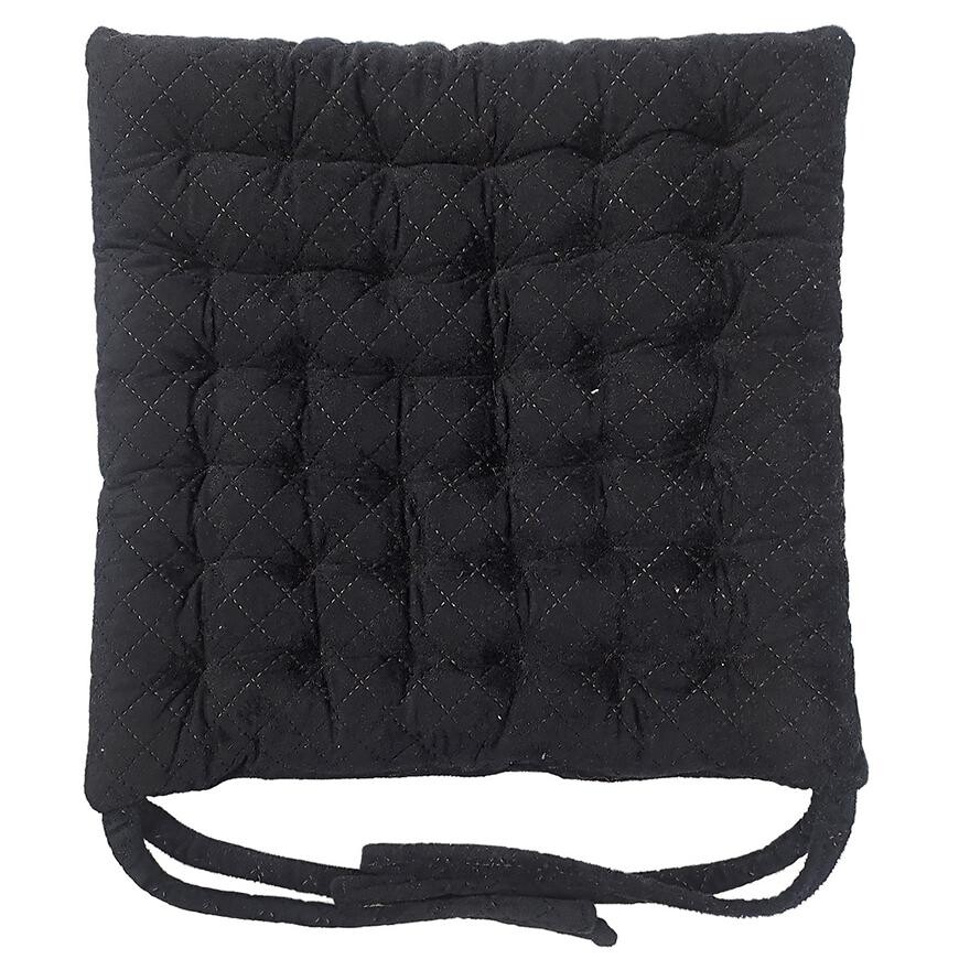 Poduška na stoličku SSE Morrocco 66 40x40 cm čierna