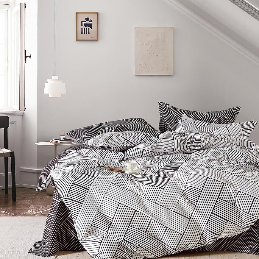 Posteľná bielizeň z bavlneného saténu ALBS-01351B 160x200 Lasher