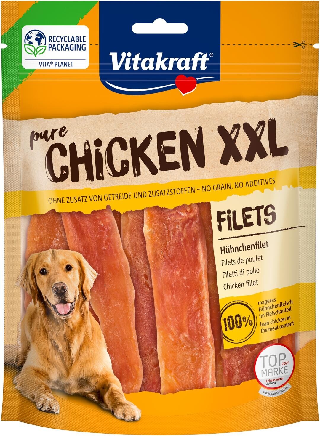 Vitakraft CHICKEN kuracie filety XXL - výhodné balenie 2 x 250 g