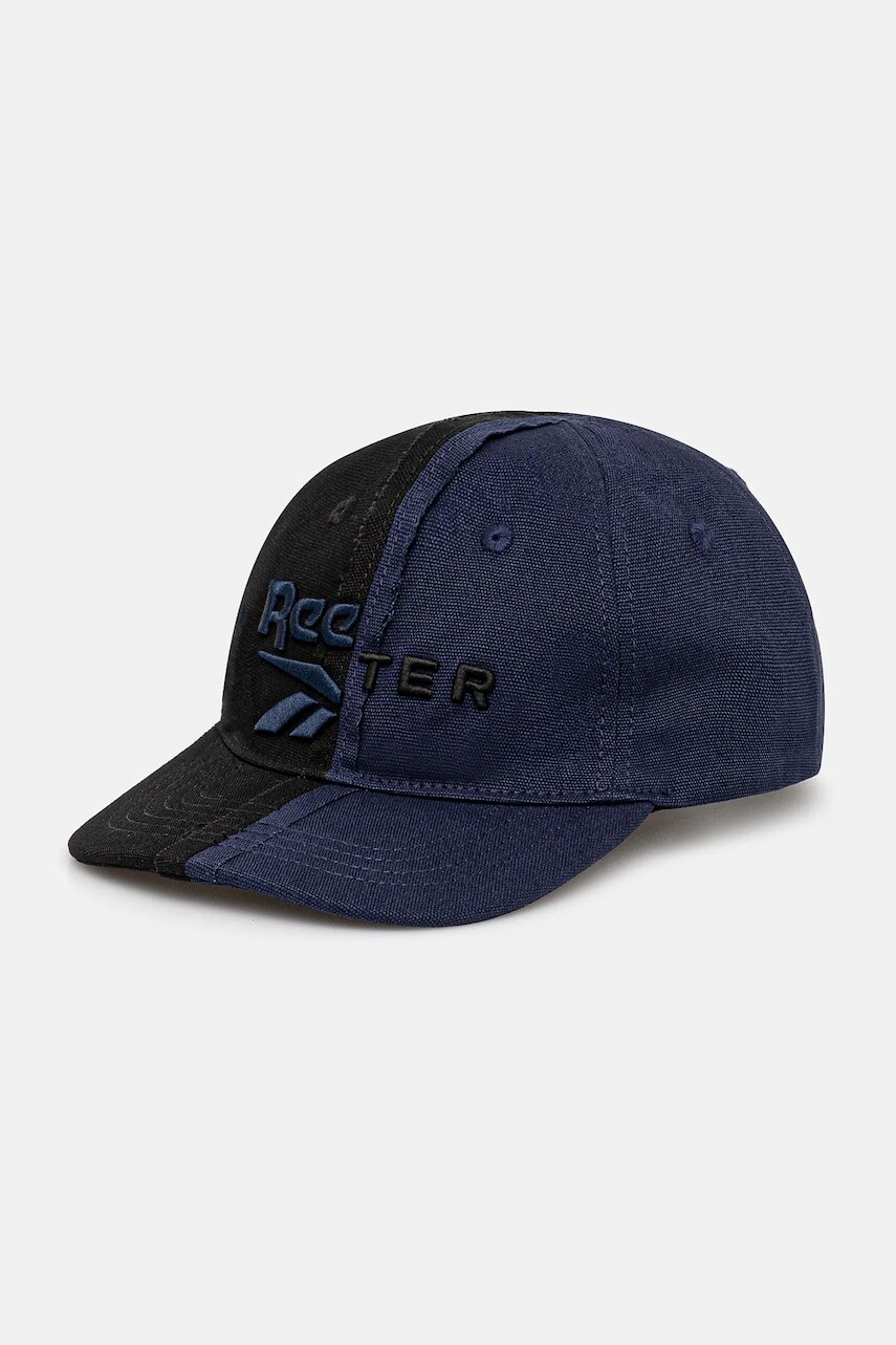 Bavlnená šiltovka Reebok LTD Paneled Cap čierna farba, s nášivkou, RMLB00BC99FAB0011046
