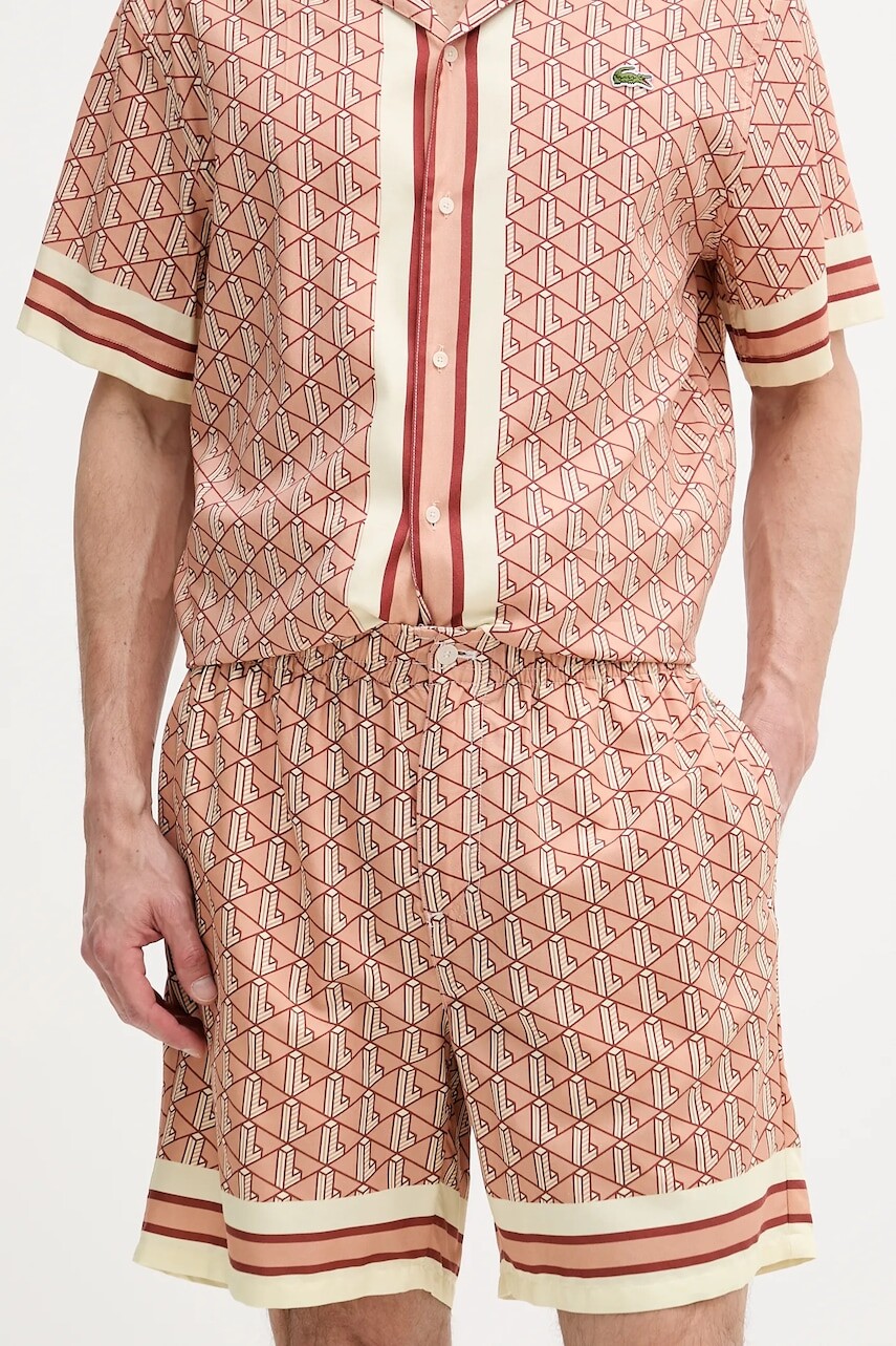 Šortky Lacoste oranžová farba, GH9928