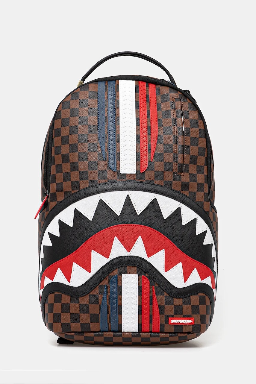 Ruksak Sprayground hnedá farba, veľký, vzorovaný, 910B7078NSZ