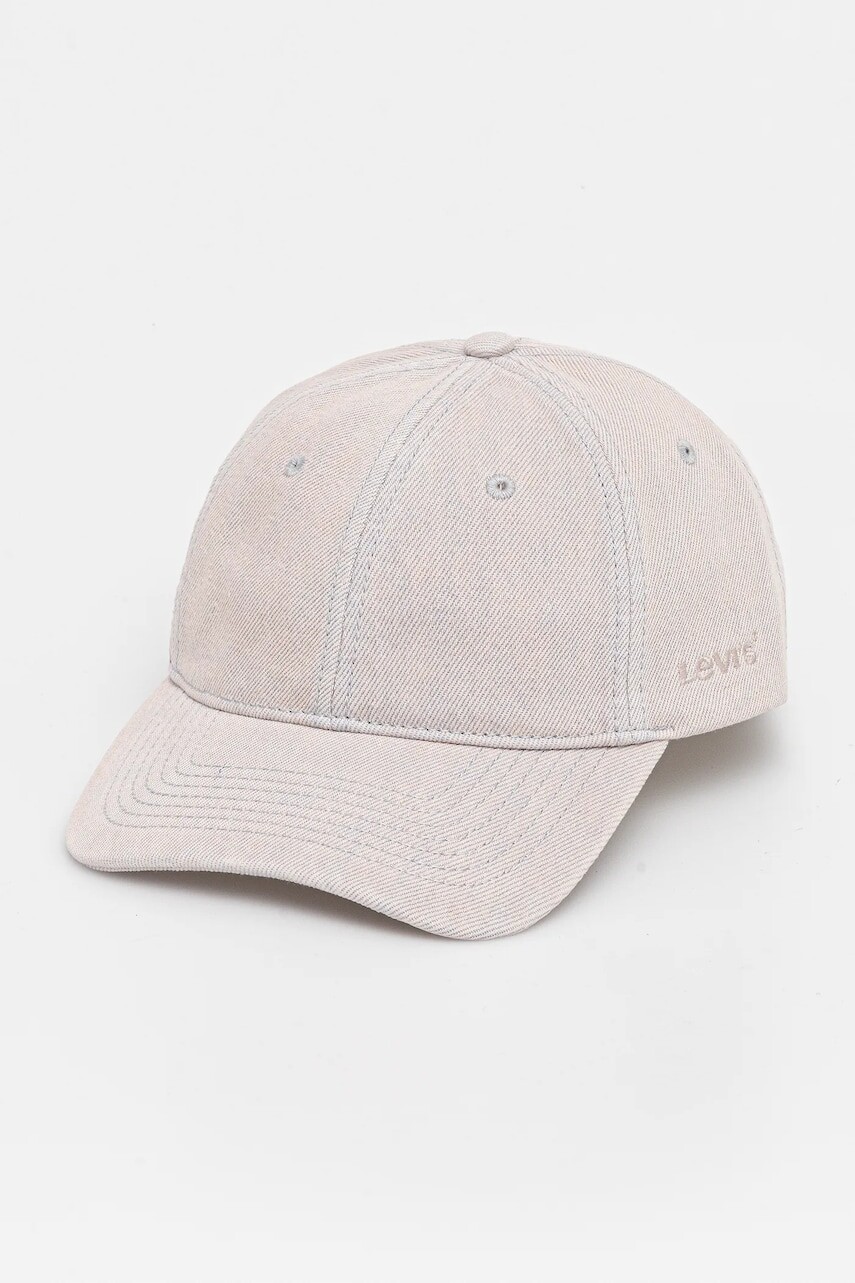 Džínsová šiltovka Levi's ružová farba, jednofarebná, D7923-0009