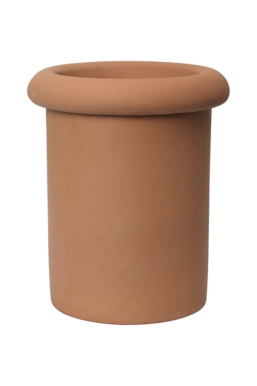 Kvetináč ferm LIVING Rollo Pot oranžová farba