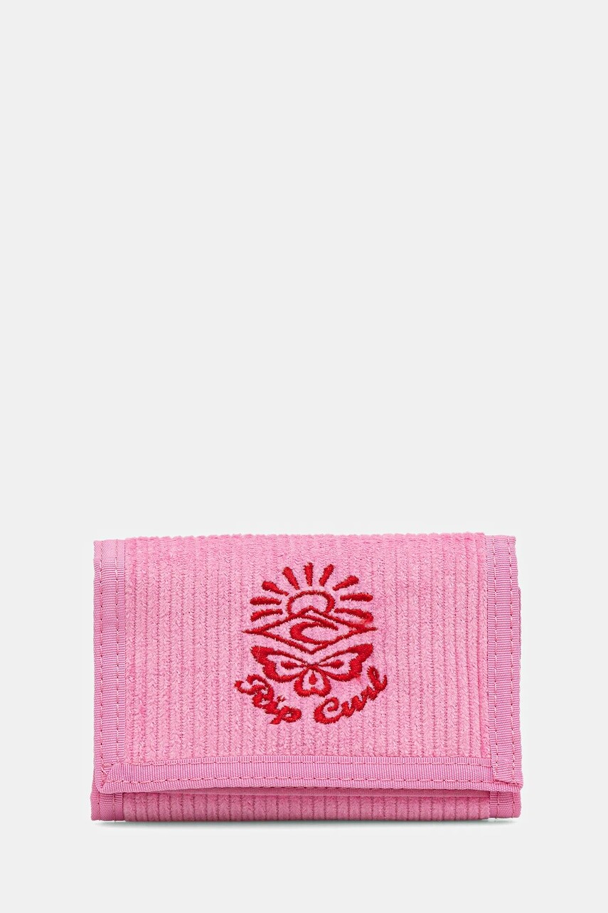 Bavlnená peňaženka Rip Curl ružová farba, 010WWA