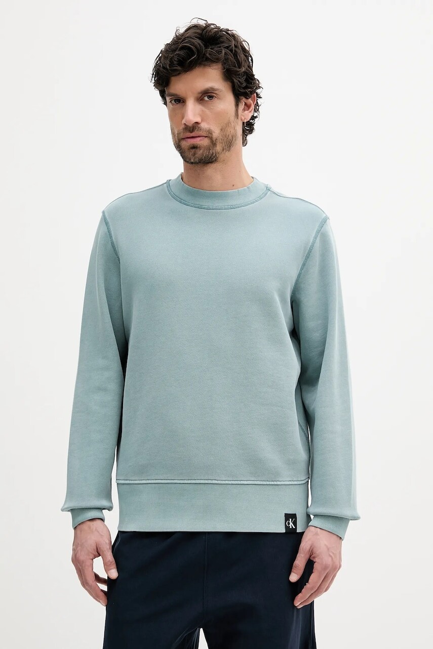 Bavlnená mikina Calvin Klein Jeans jednofarebná, J30J327274