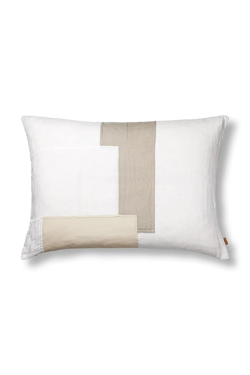 Dekoračný vankúš ferm LIVING Part cushion biela farba