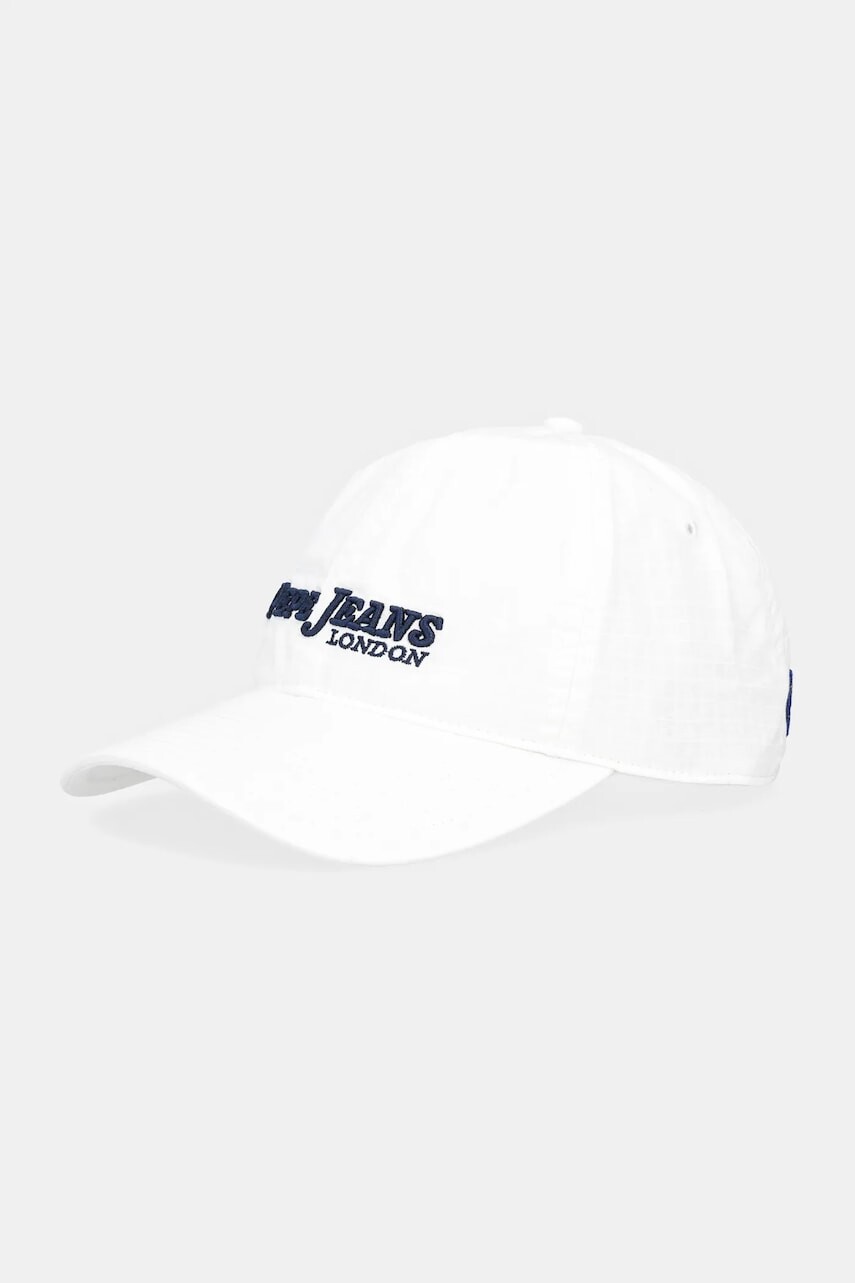 Bavlnená šiltovka Pepe Jeans biela farba, s nášivkou, PM040571