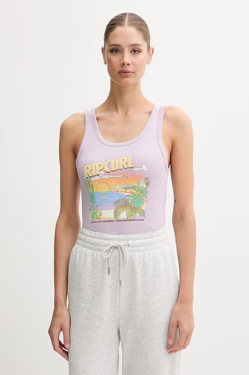 Top Rip Curl LA PALOMA fialová farba, 0FGWTE
