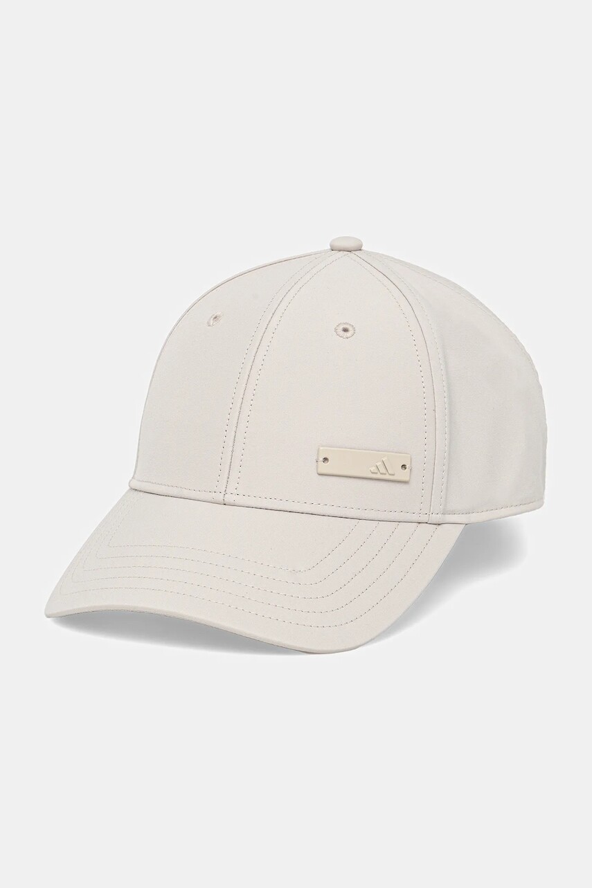 Šiltovka adidas BB CAP LT MET béžová farba, jednofarebná, JF8487