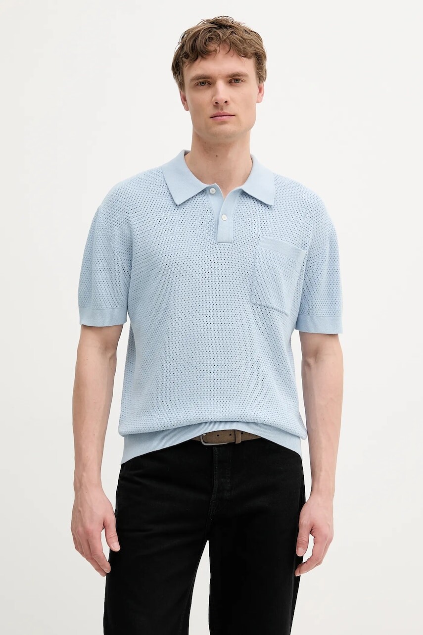 Bavlnené polo tričko Pepe Jeans jednofarebné, PM702536