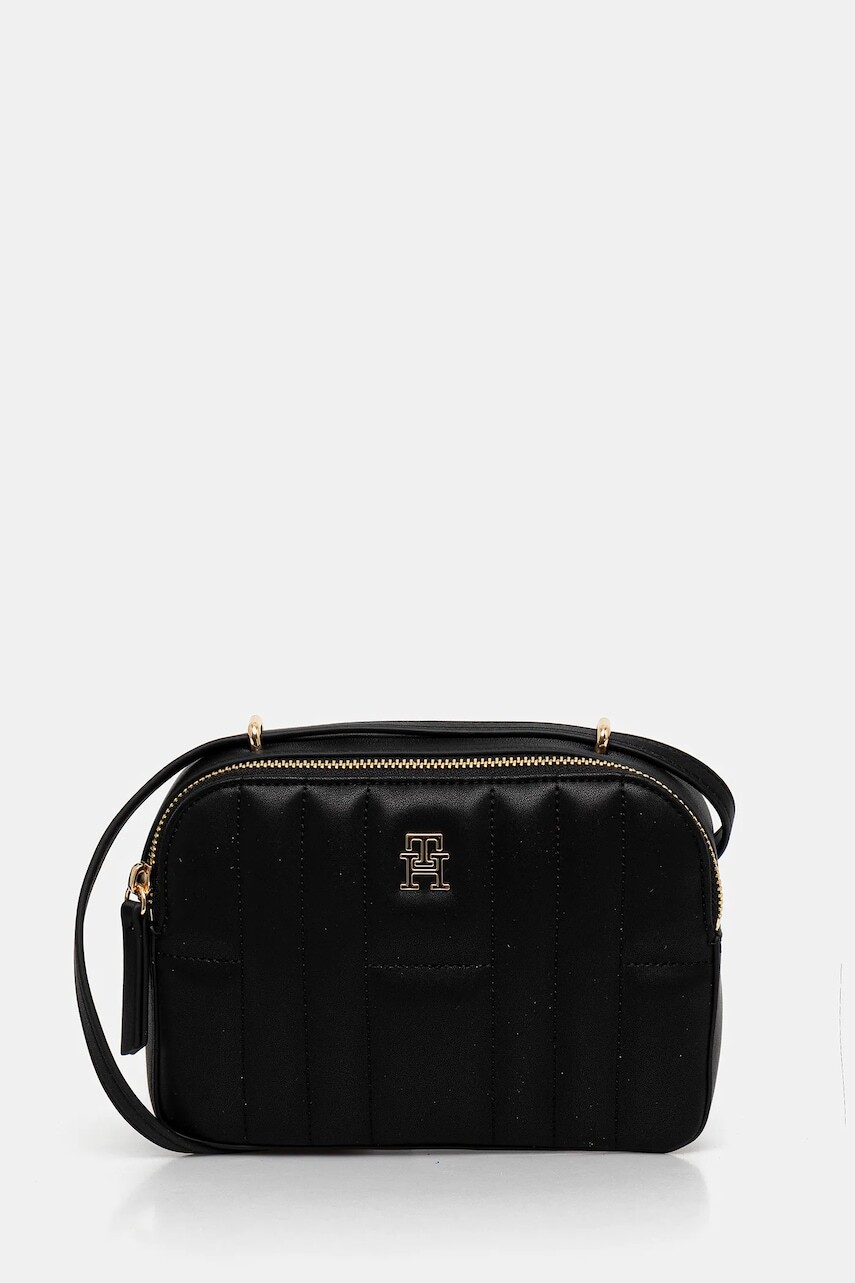 Kabelka Tommy Hilfiger čierna farba, AW0AW17453