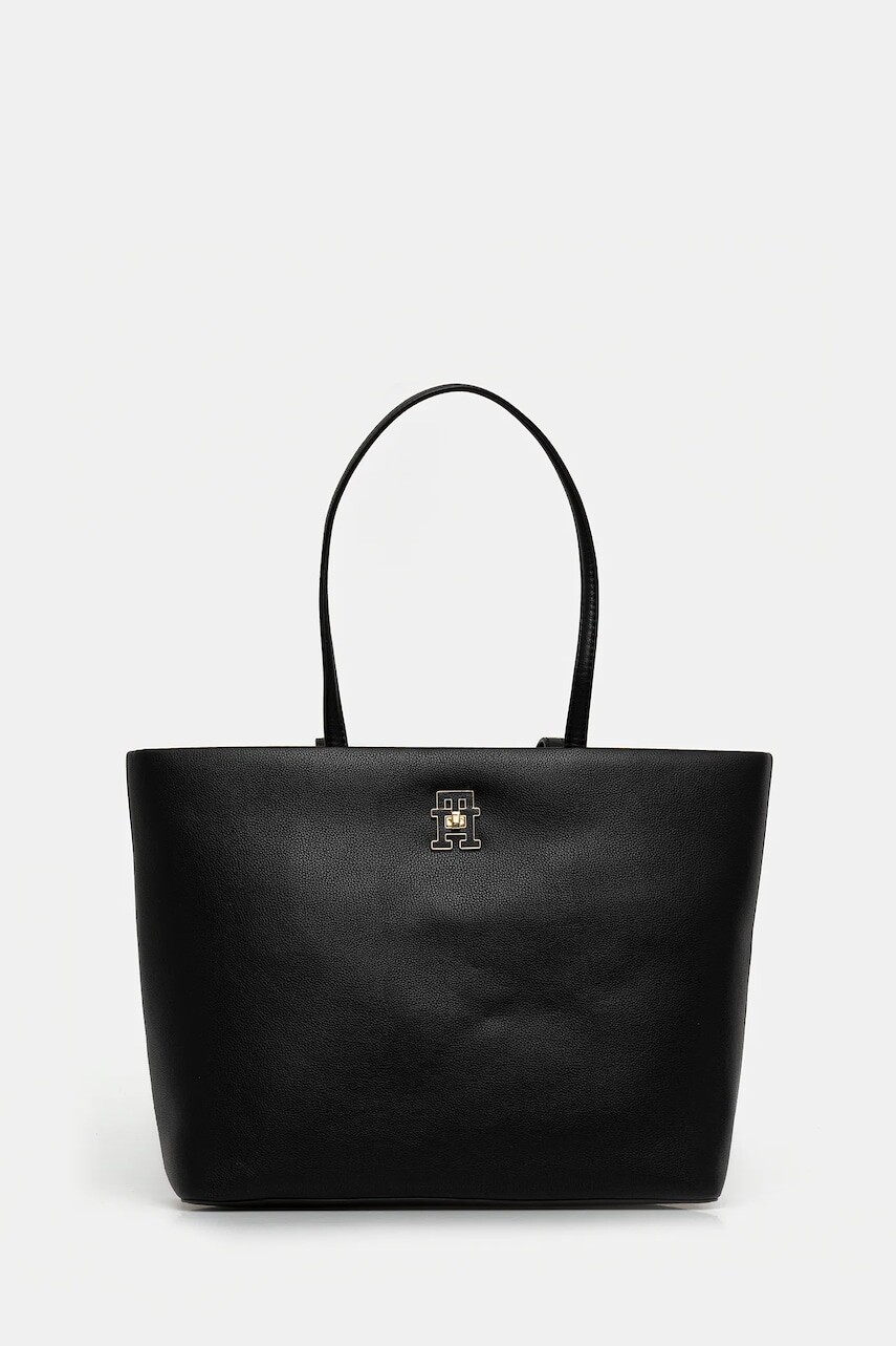 Kabelka Tommy Hilfiger čierna farba, AW0AW17528