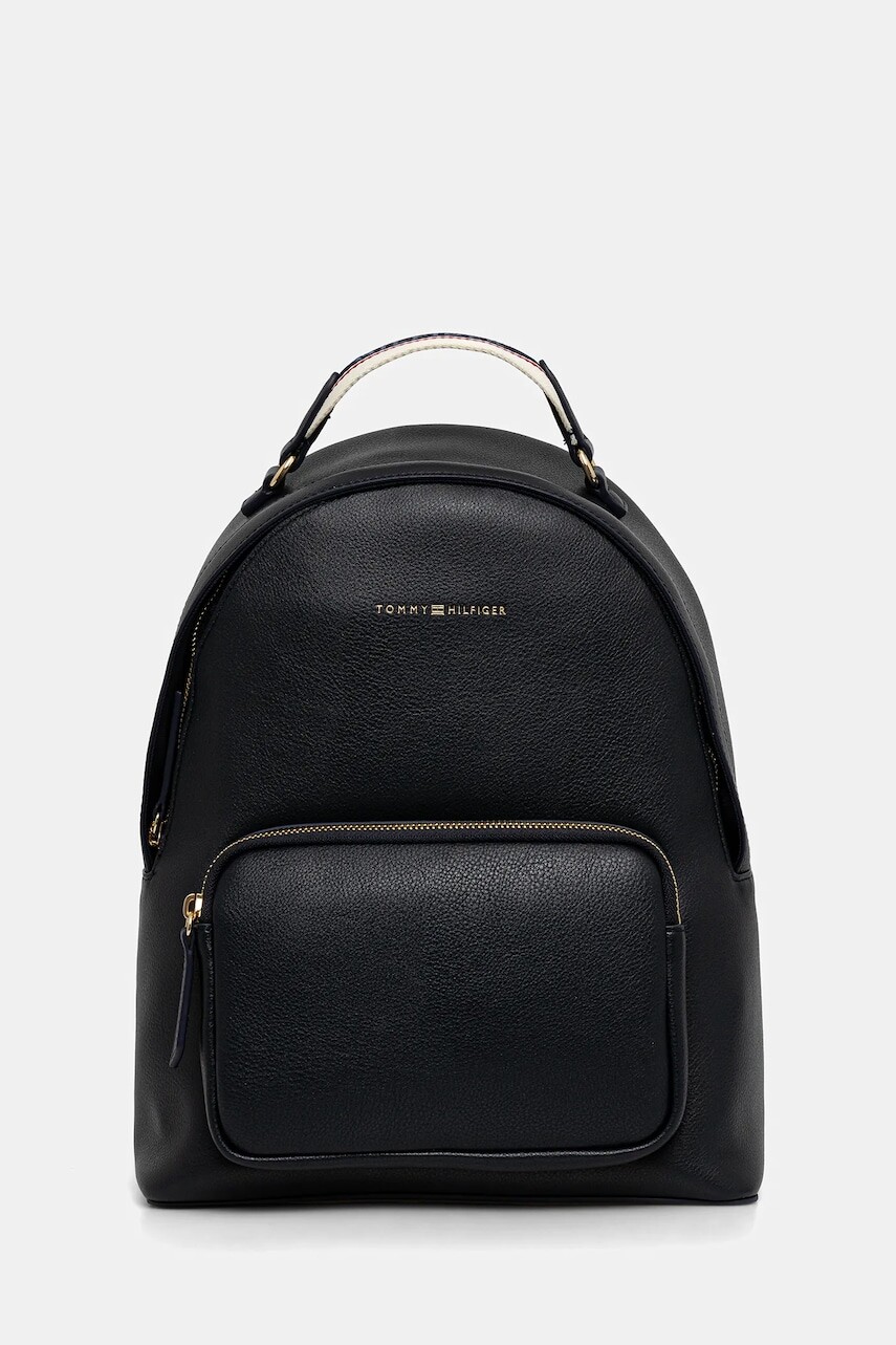 Ruksak Tommy Hilfiger dámsky, tmavomodrá farba, malý, jednofarebný, AW0AW17471