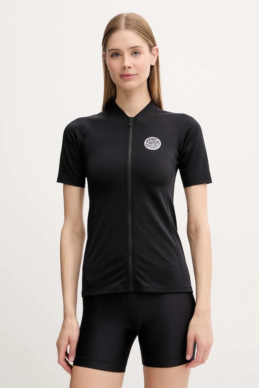 Plavecké tričko Rip Curl čierna farba, 12NWRV