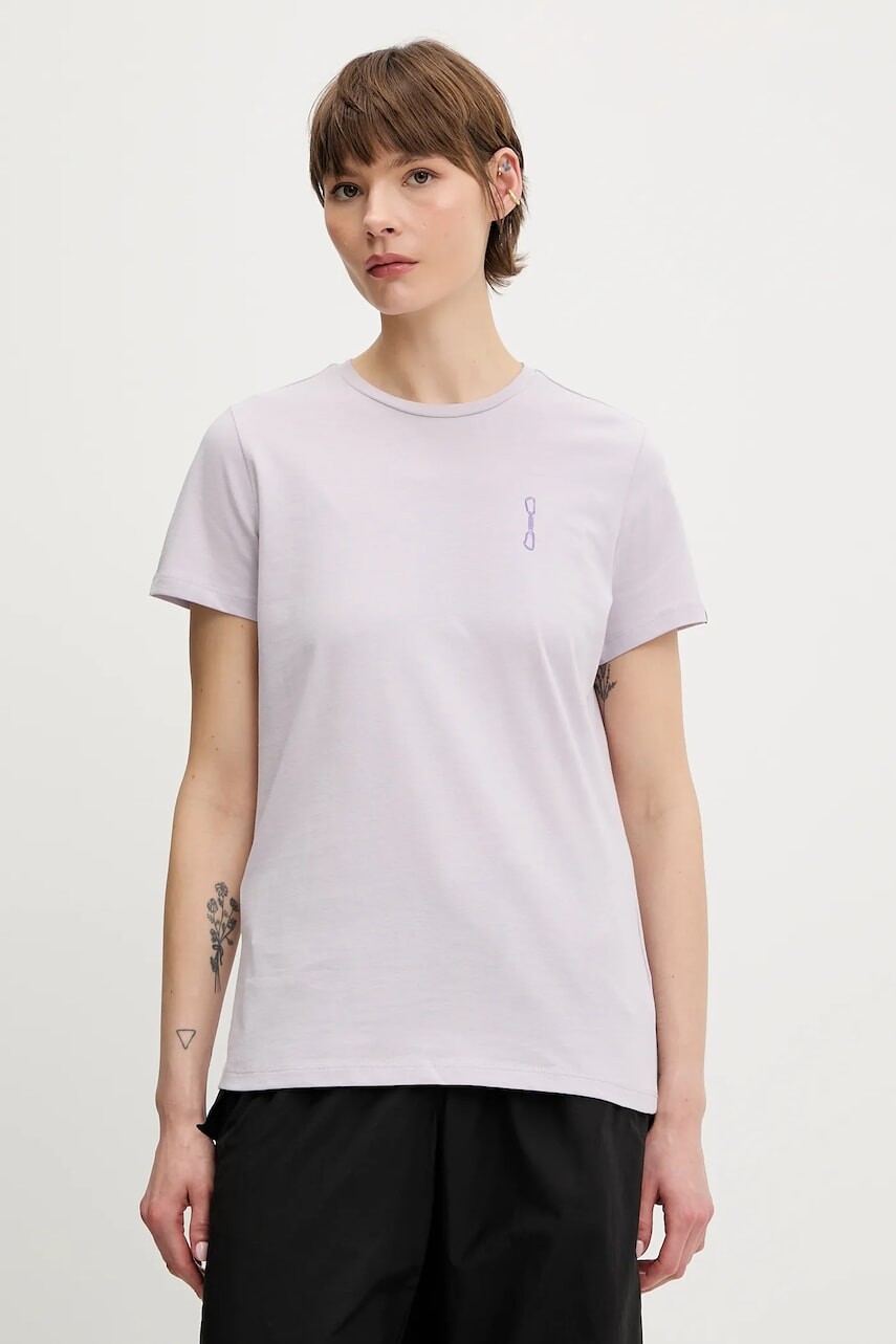 Športové tričko Mammut Massone fialová farba, 1017-05232