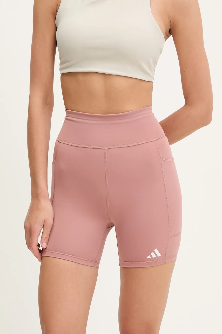 Bežecké šortky adidas Performance Own The Run oranžová farba, jednofarebné, stredne vysoký pás, JI5666