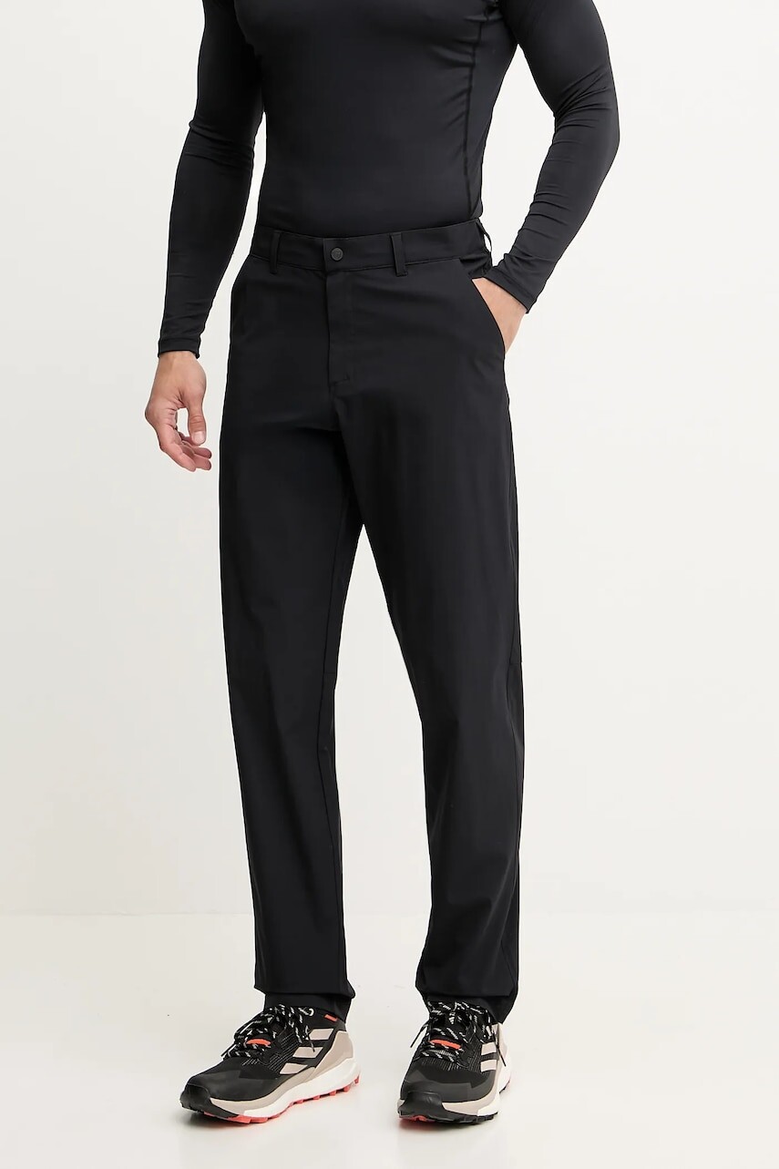 Turistické nohavice Rossignol LYCIAN čierna farba, priliehavé, RLNMP20