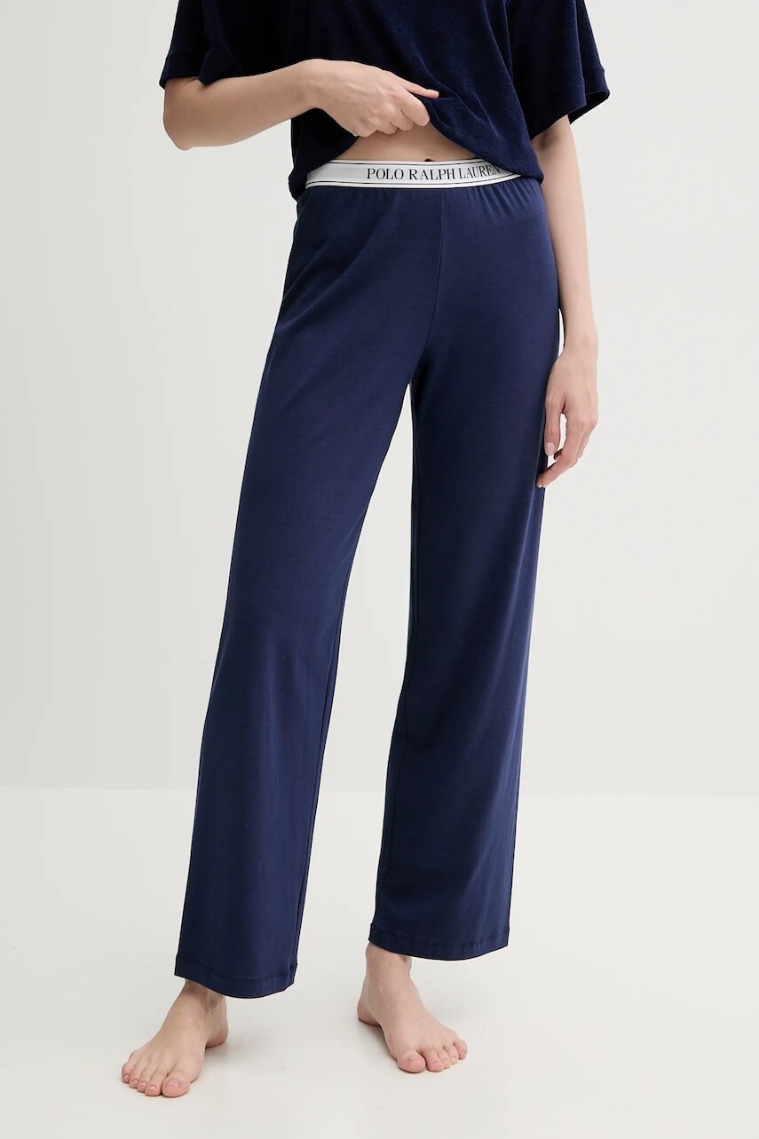 Pyžamové nohavice Polo Ralph Lauren tmavomodrá farba, 4P0290