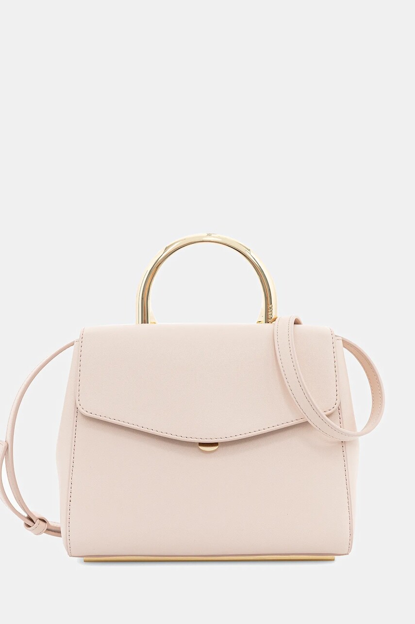 Kožená kabelka Furla ružová farba, WB01704.BX3913.0496S1007