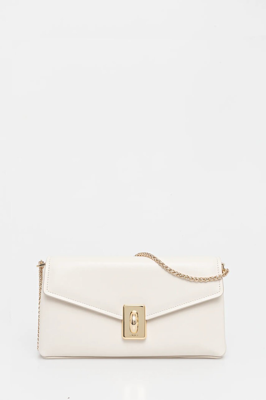Kožená kabelka Furla béžová farba, WB01517.BX3227.PNN001007