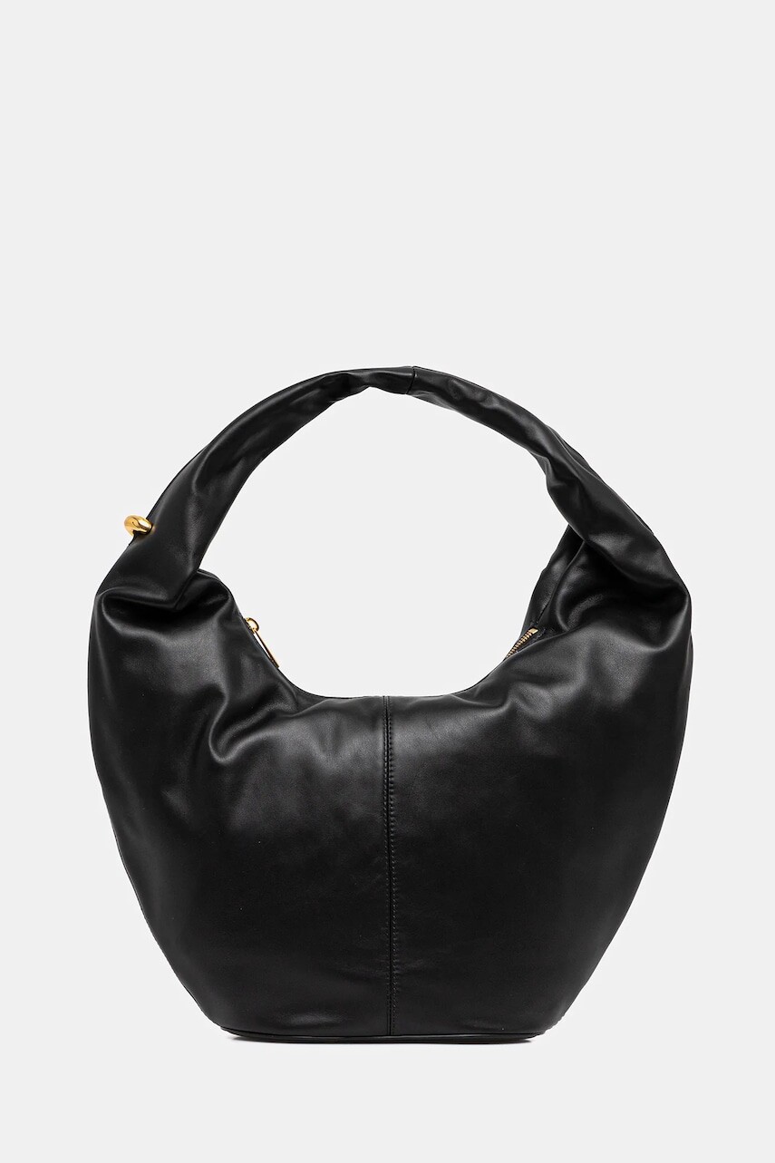 Kožená kabelka Furla čierna farba, WB01541.BX3168.O60001002