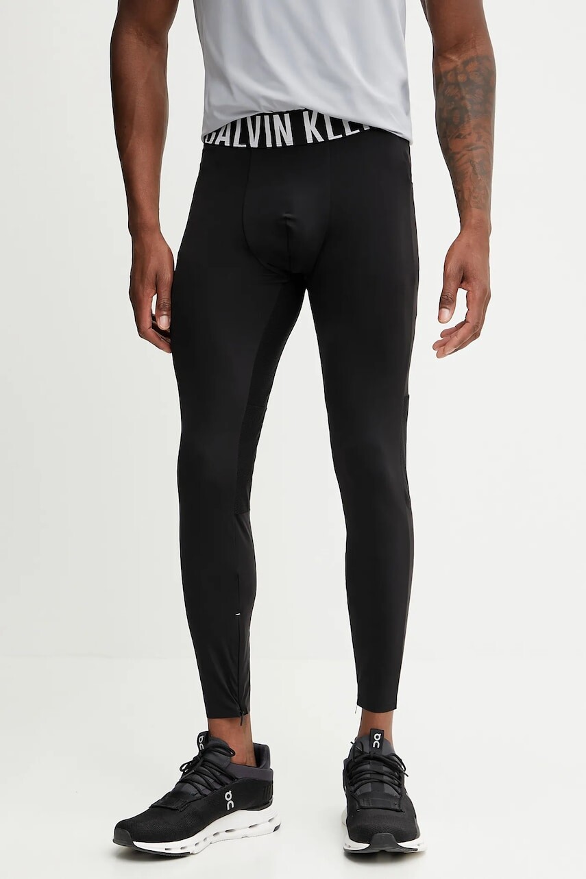Tréningové legíny Calvin Klein Performance čierna farba, jednofarebná, LVGMS5L600