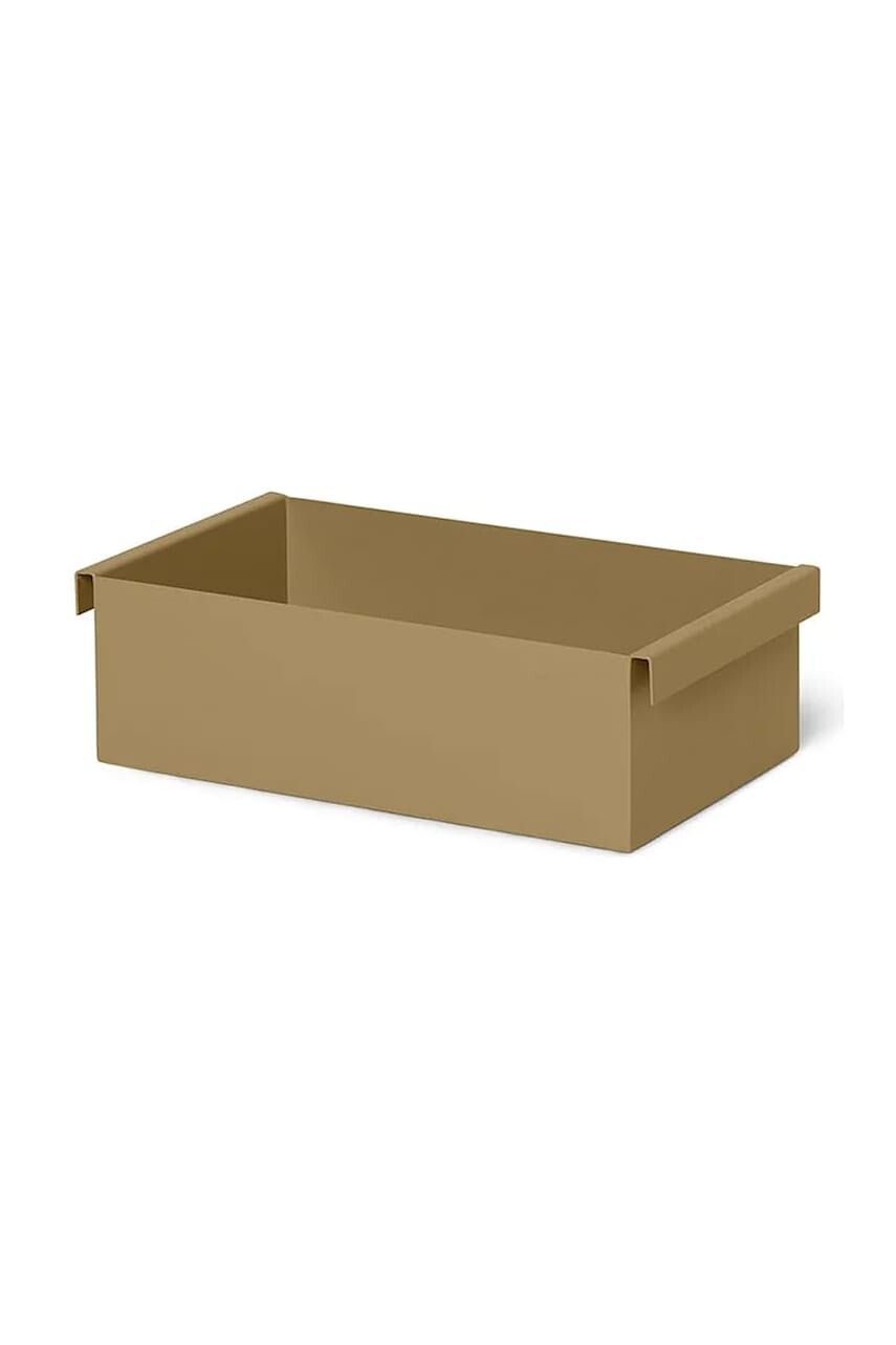 Stojan na kvety ferm LIVING Plant Box Container hnedá farba