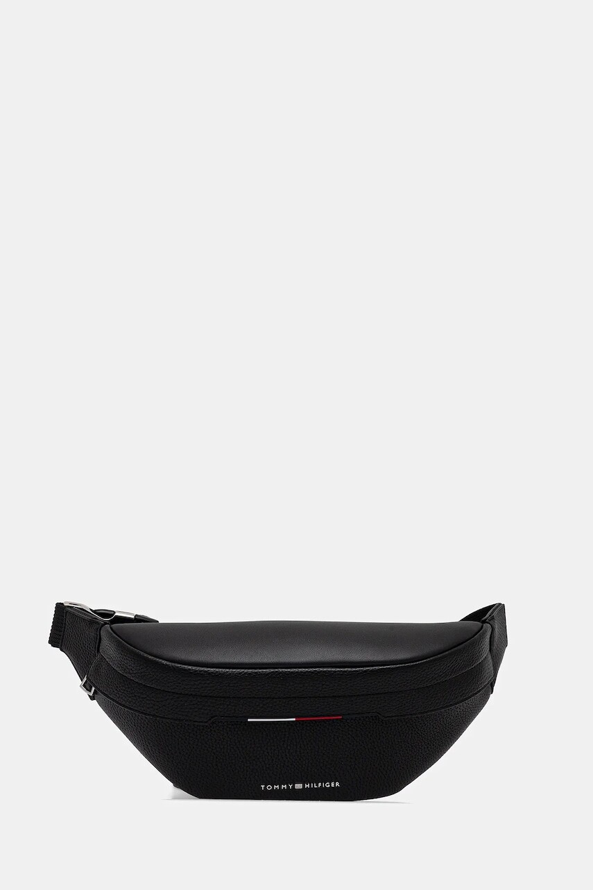 Ľadvinka Tommy Hilfiger čierna farba, AM0AM13488