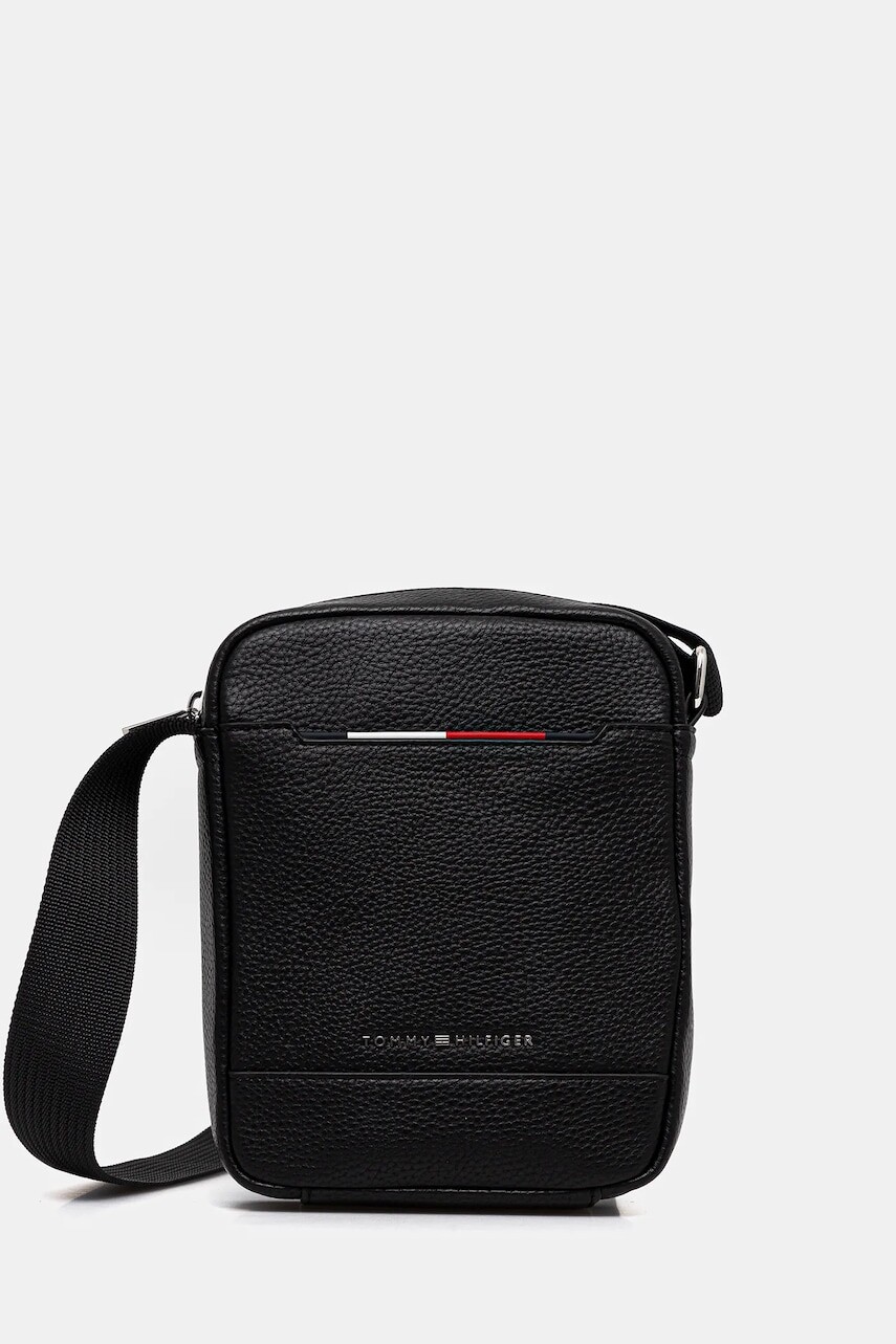 Malá taška Tommy Hilfiger čierna farba, AM0AM13486