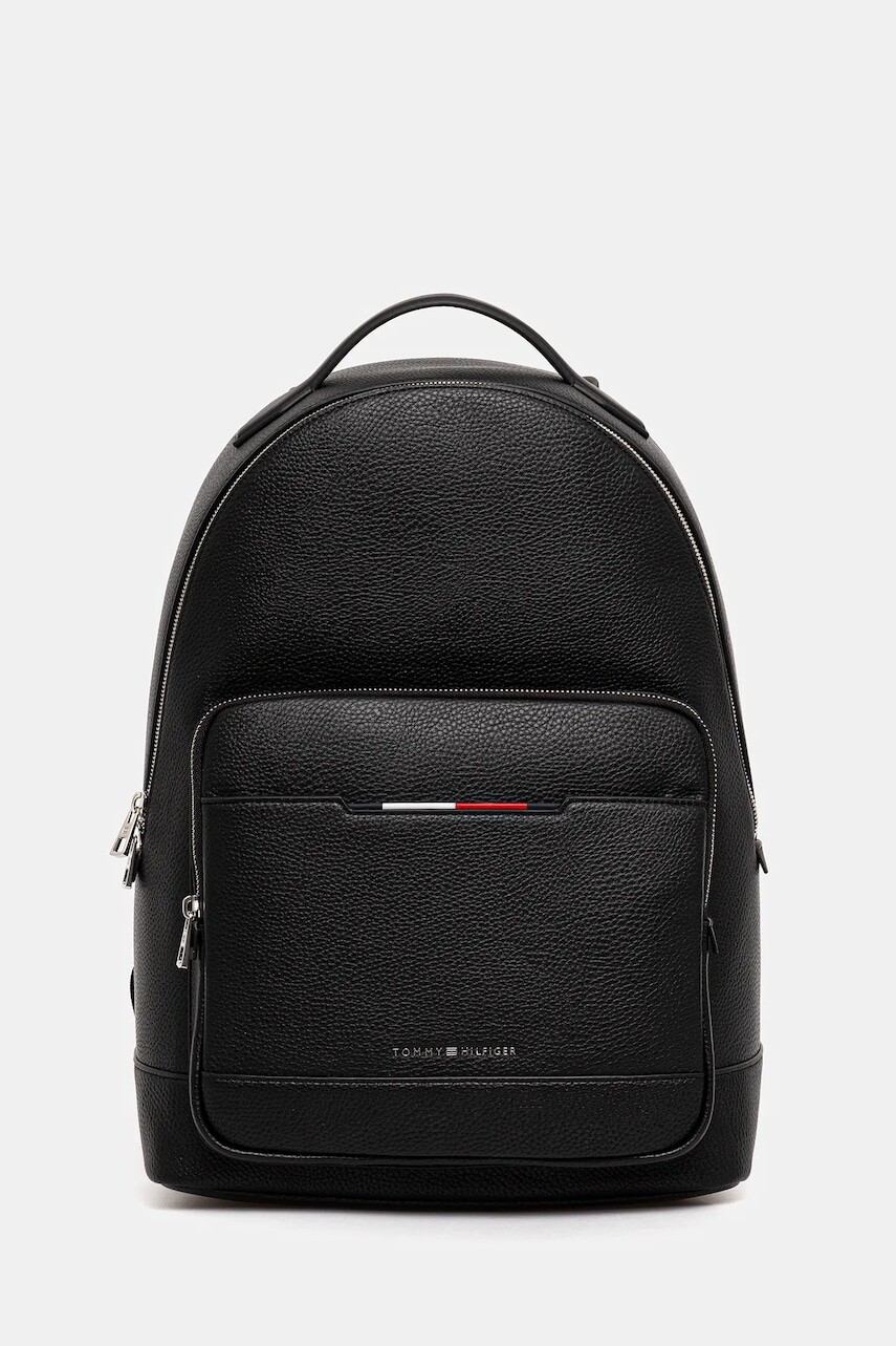 Ruksak Tommy Hilfiger pánsky, čierna farba, veľký, jednofarebný, AM0AM13483