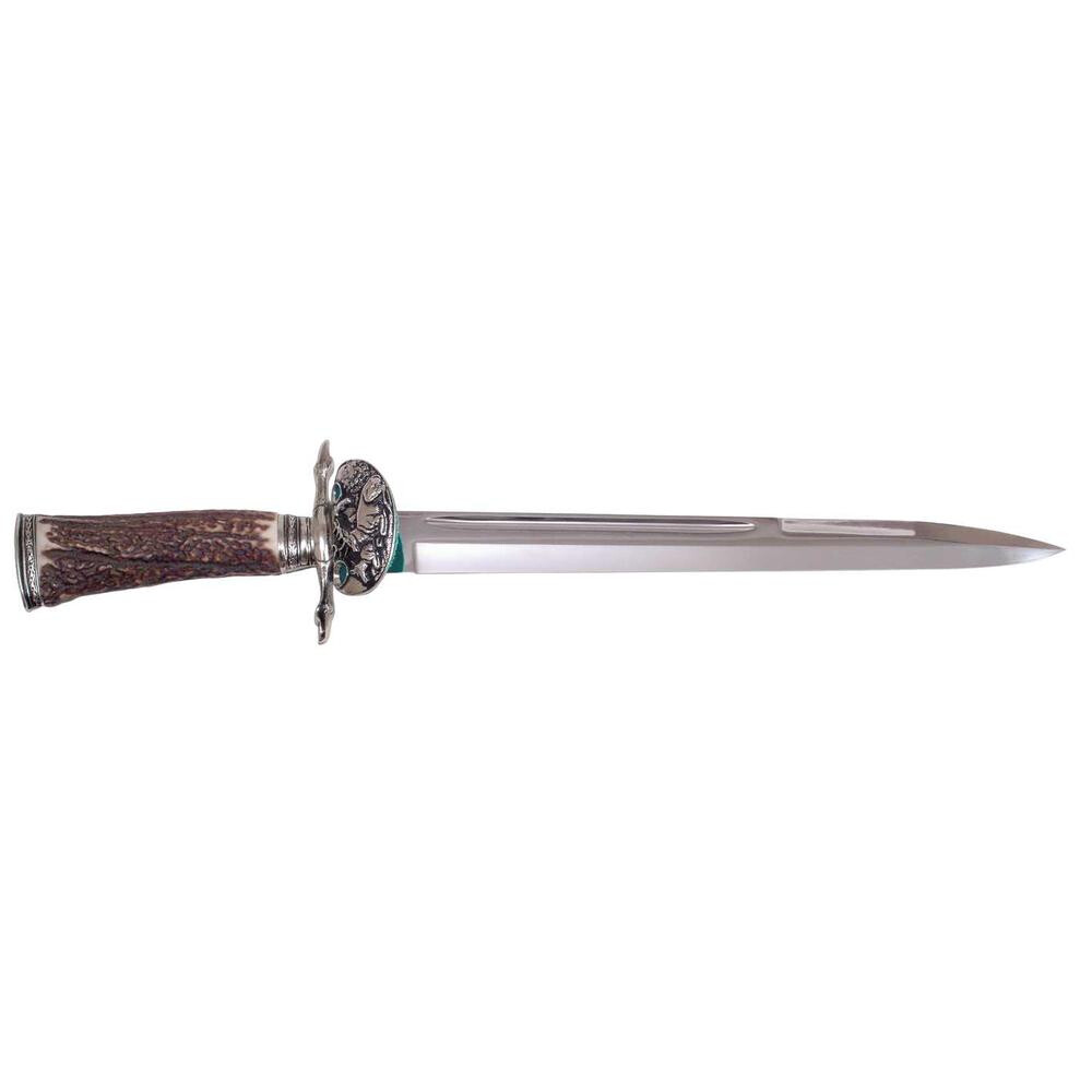 Tesák poľovný Mikov King 701-NP-30 - strieborná-hnedá