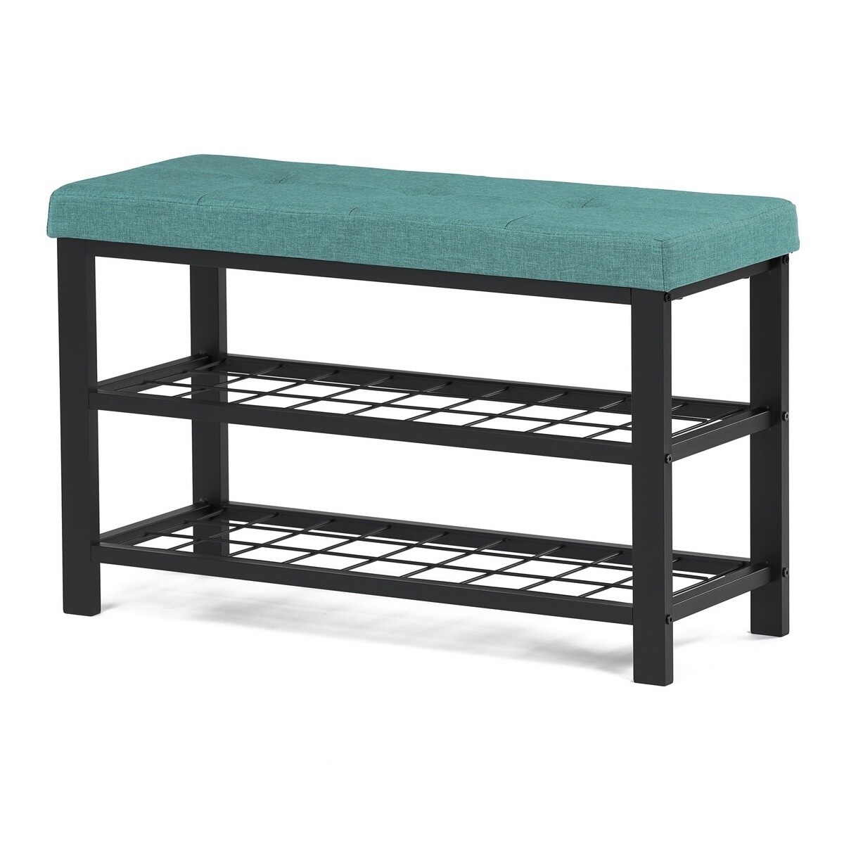 Stojan na topánky s 2 policami, zelený