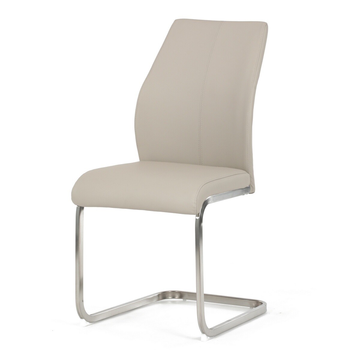 Jedálenská stolička z ekokože DCL-D1277 CRM,krémová