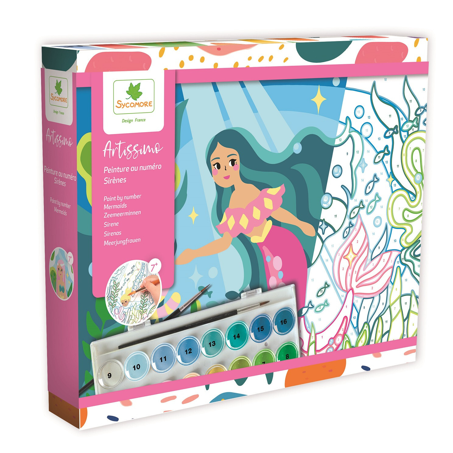Artissimo - maľovanie podľa čísel - morské panny