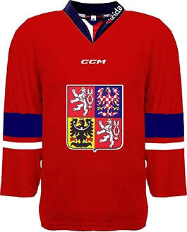 CCM Reprezentačný dres červený bez reklám, Senior, XL