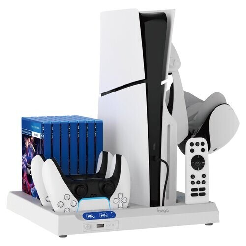 iPega P5S028 All-in-One Nabíjecí Stojan s Chlazením pro PS5/PS5 Slim/PS5 Pro Black (Pošk. Balení)