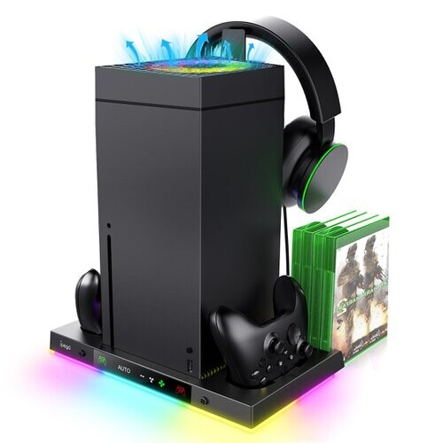iPega XBX024S Multifunkční Nabíjecí RGB Stojan s Chlazením pro Xbox (Pošk. Balení)