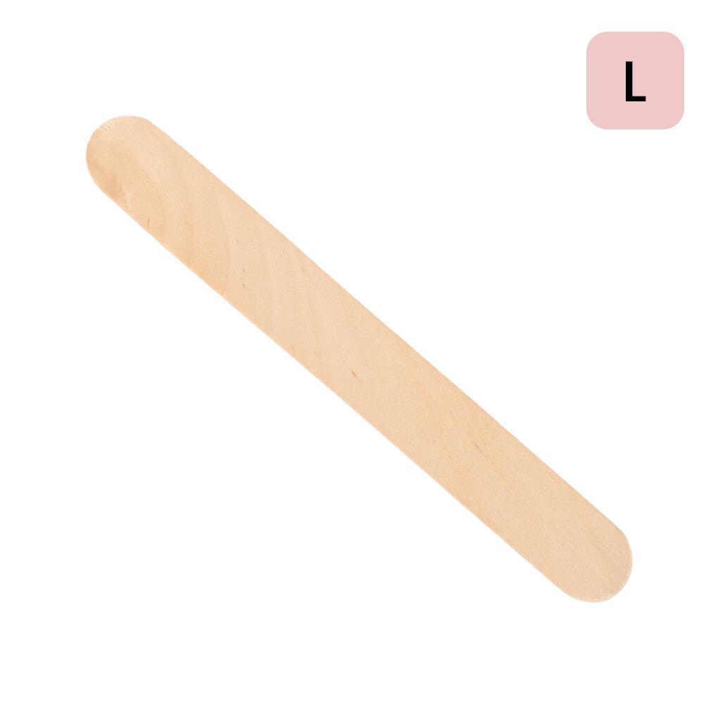 Kozmetická drevená špachtľa - large - 100 ks