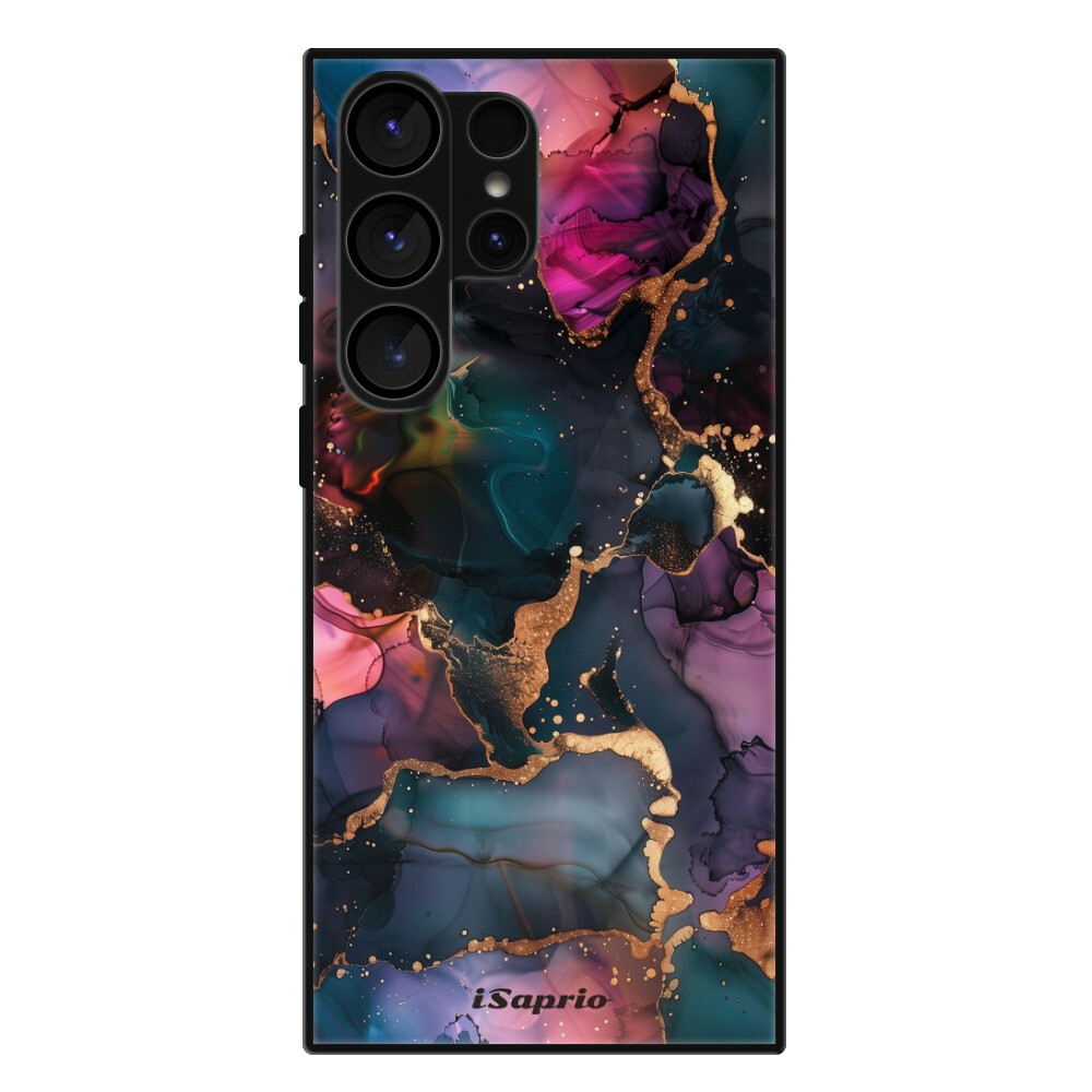 Lesklé puzdro Exclusive iSaprio - Dark Marble 10 - Samsung Galaxy S23 Ultra