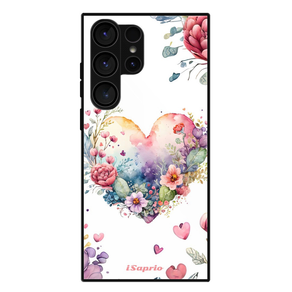 Lesklé puzdro Exclusive iSaprio - Floral Heart - Samsung Galaxy S23 Ultra