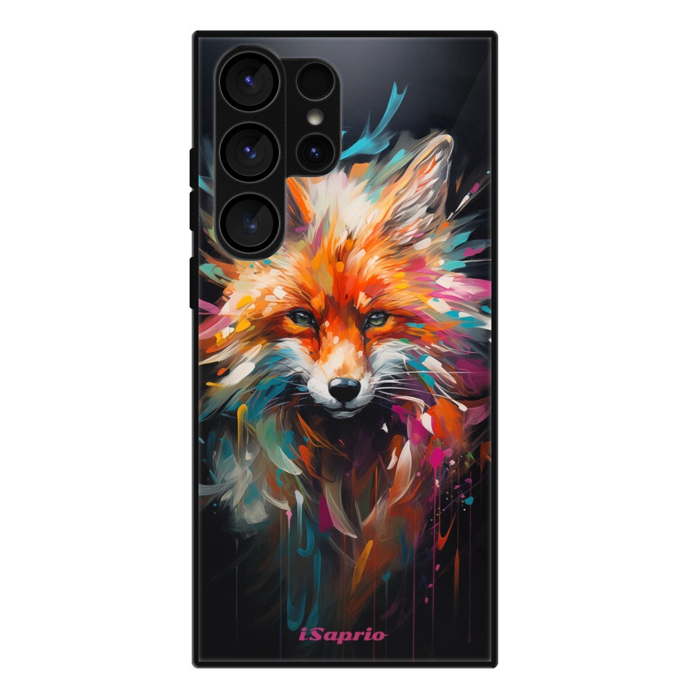 Lesklé puzdro Exclusive iSaprio - Neon Fox - Samsung Galaxy S23 Ultra