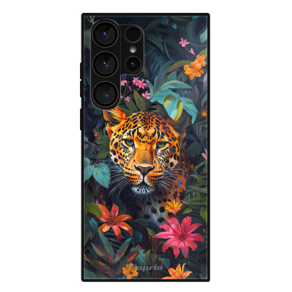 Lesklé puzdro Exclusive iSaprio - Flower Jaguar - Samsung Galaxy S23 Ultra