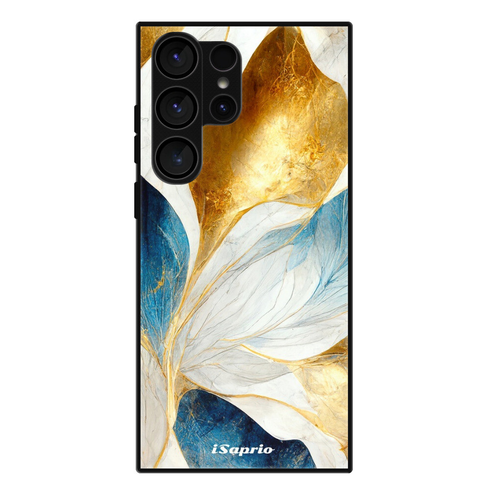 Lesklé puzdro Exclusive iSaprio - Blue Leaves - Samsung Galaxy S23 Ultra