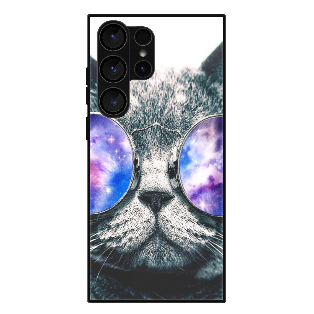 Lesklé puzdro Exclusive iSaprio - Galaxy Cat - Samsung Galaxy S23 Ultra