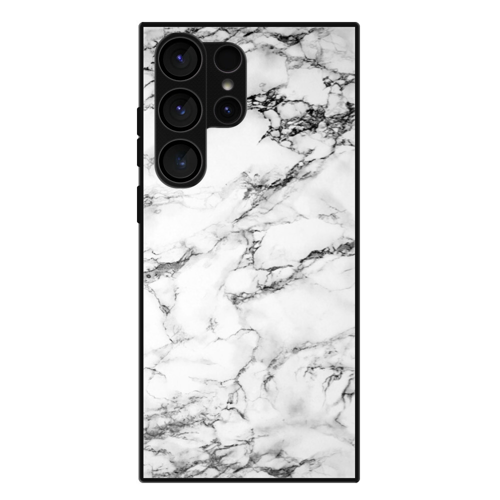Lesklé puzdro Exclusive iSaprio - White Marble 01 - Samsung Galaxy S23 Ultra