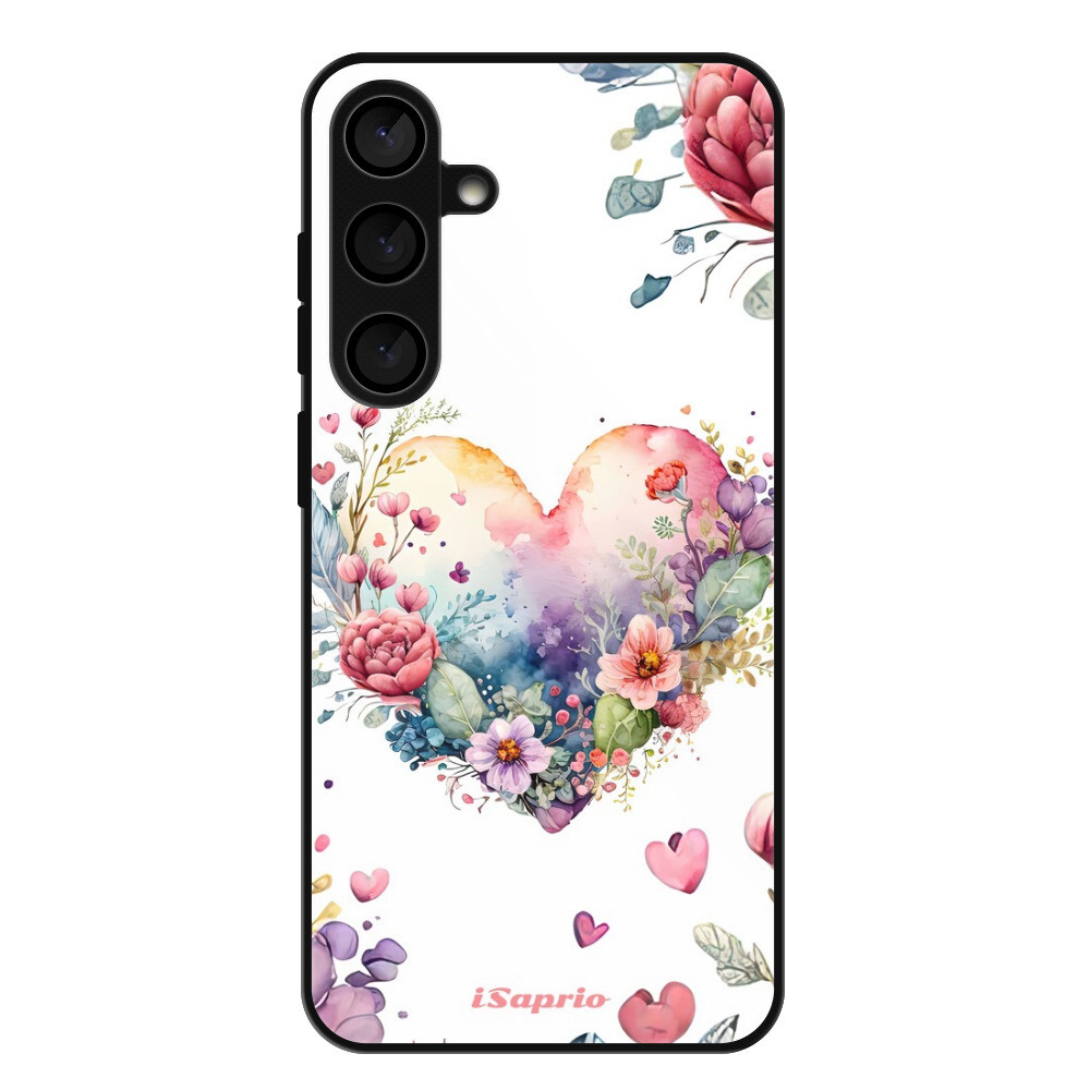 Lesklé puzdro Exclusive iSaprio - Floral Heart - Samsung Galaxy S24+